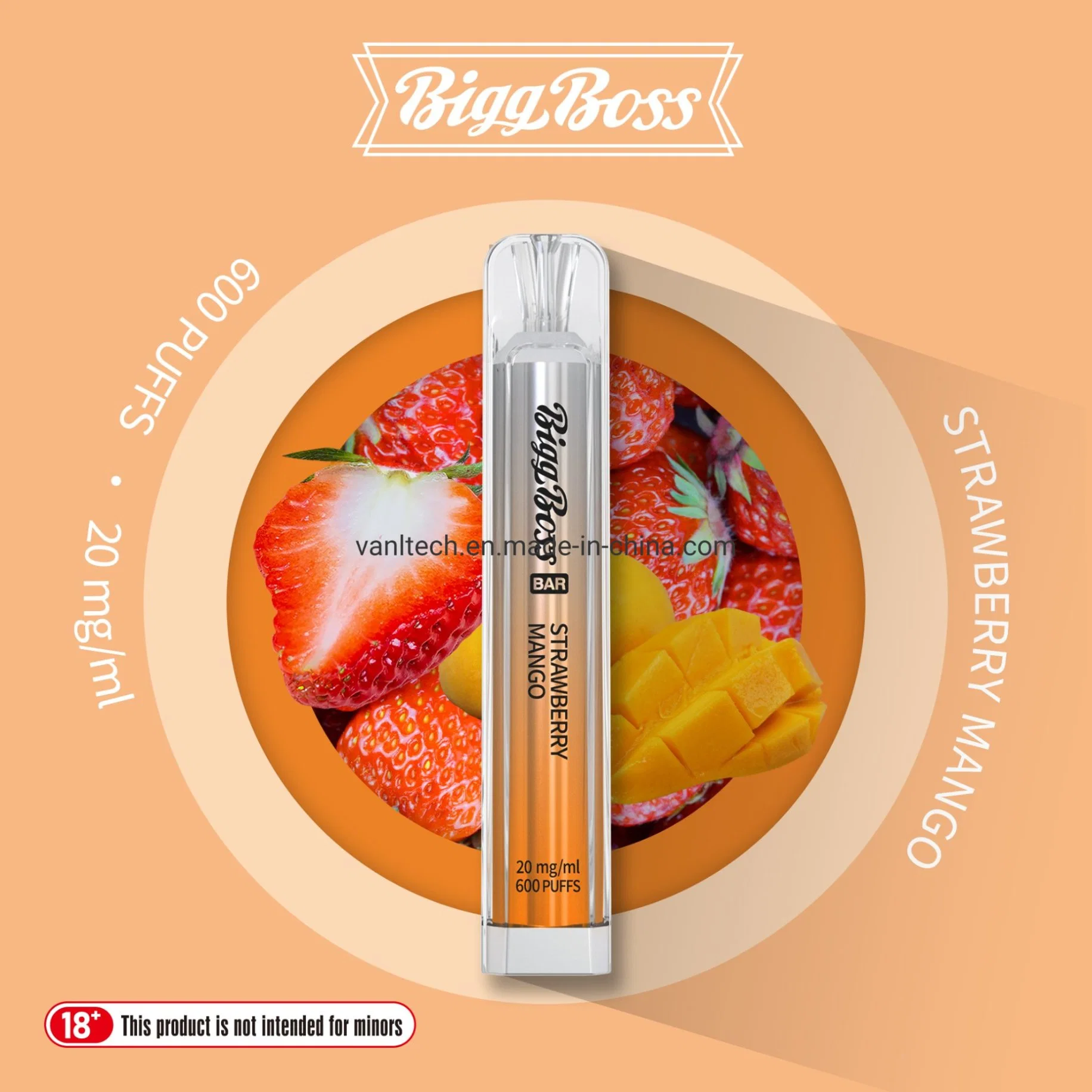 China Crystal Wholesale I Einweg Vape E Zigarette 600 Puffs Elf E Cigarette Puff Bar mit dem besten Preis in Großbritannien