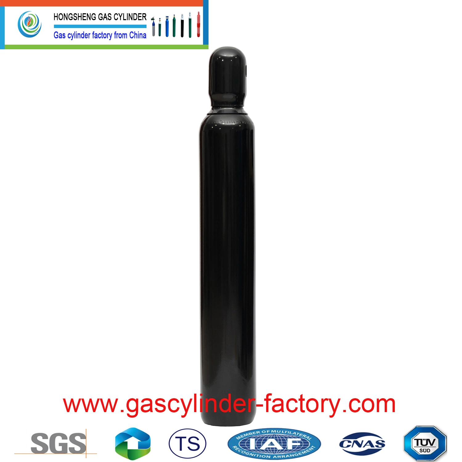 Tped 15L 150bar CO2 Gas Tanks 37mn Ut ISO9809-3 Argon Nitrogen Gas Bottle