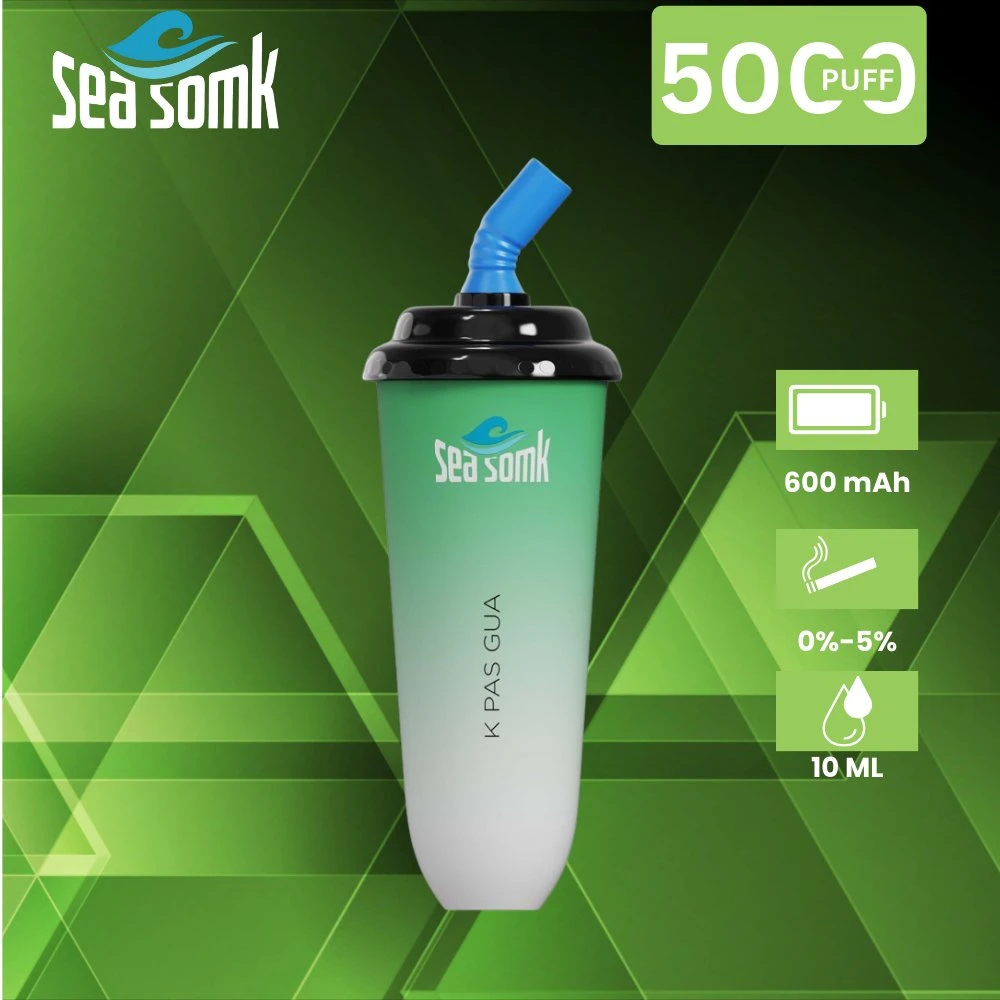 Seasomk E cigarette lait tasse 6000puffs vente en gros Vape stylo jetable