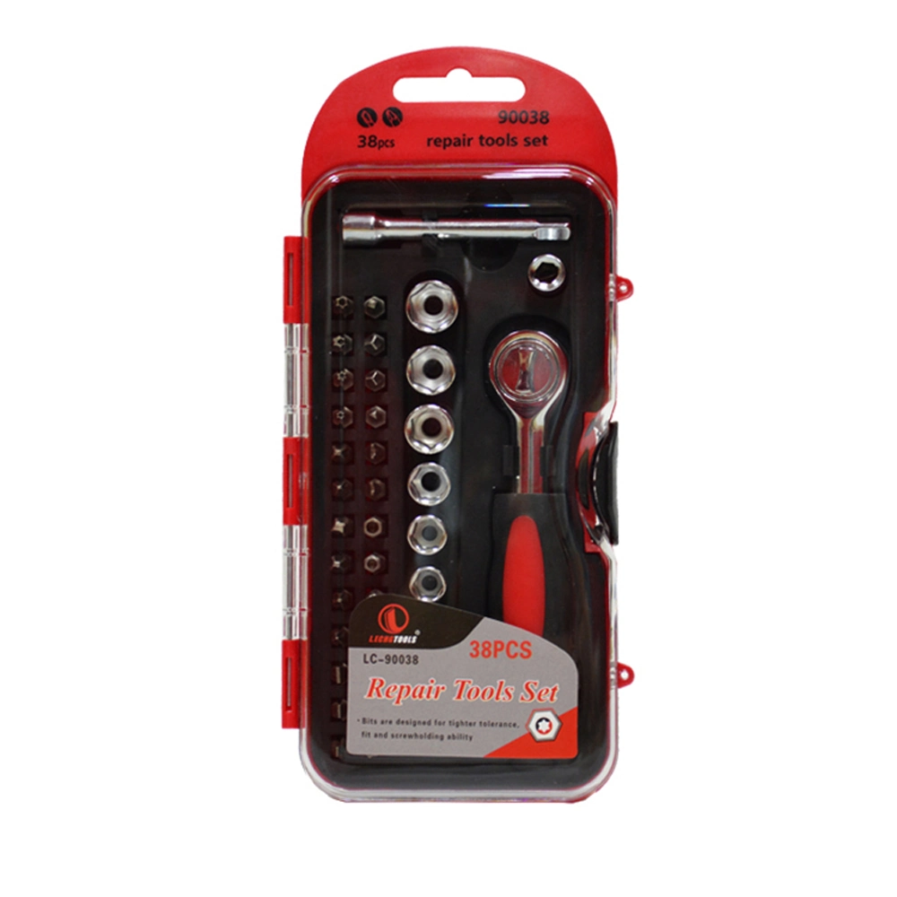 Hot Sale 38 PCS Ratchet Socket Wrench Screwdriver Hand Tool Set for Bicycle Repair
