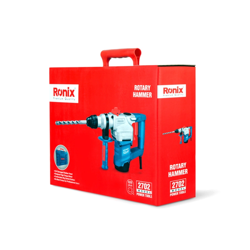 Ronix 2702 4200bpm 28mm Corded Variable Speed Hammer SDS-Plus Concrete Masonry Variable Speed Trigger Rotary Hammer