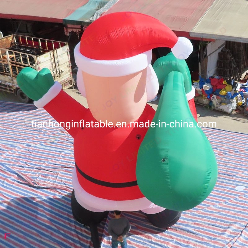 6m 20ft groß im Freien Riesen Weihnachten Weihnachtsmann aufblasbar