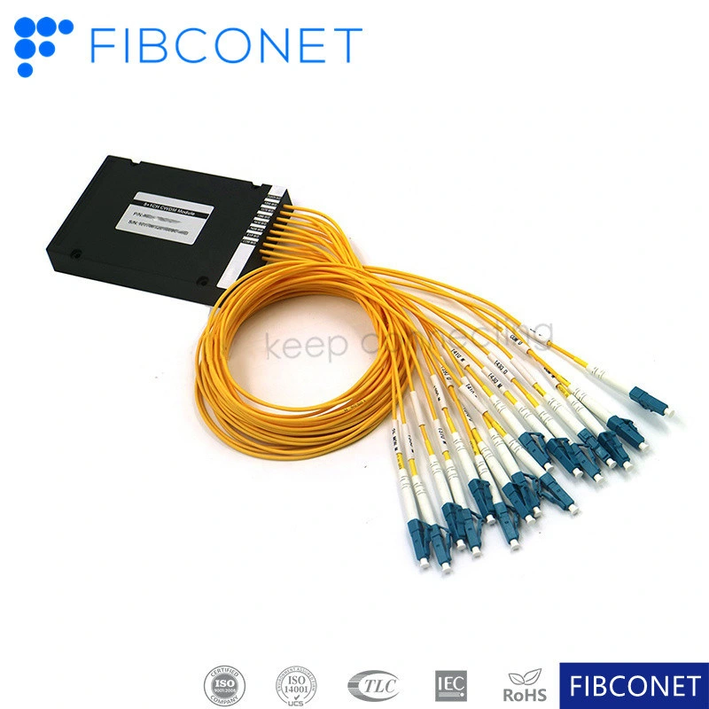 Wdm FTTH Fiber Multiplexer Network Device CWDM ABS Box Mux Demux Wdm Fiber Optical Converter