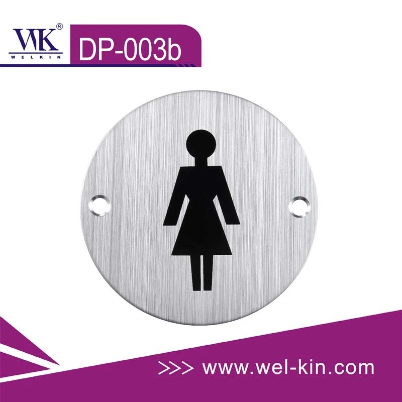 Stainless Steel Women&prime; S Door Sign Plate for Restroom (DP-003b)