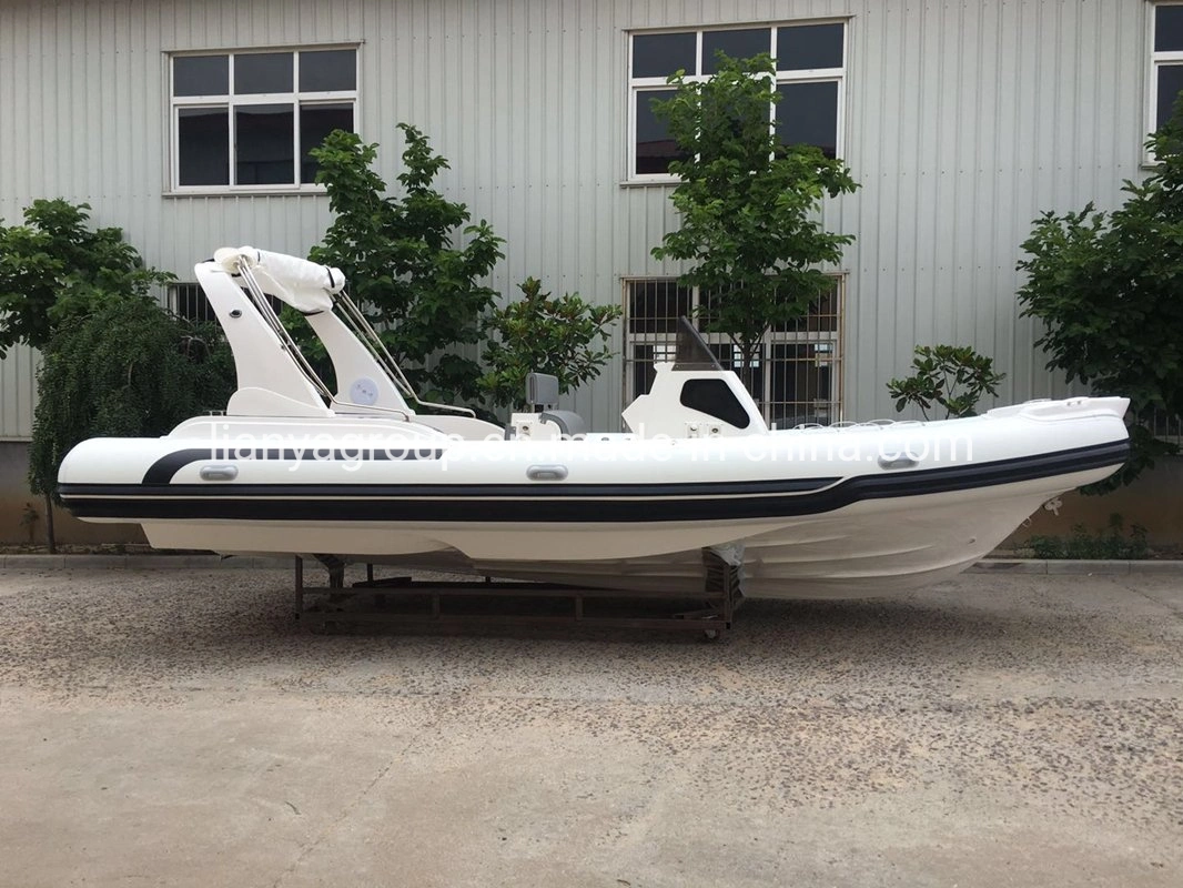 Liya 7.5meter Air Boat for Fishing Rib Inflatable Boats for Sale Australia