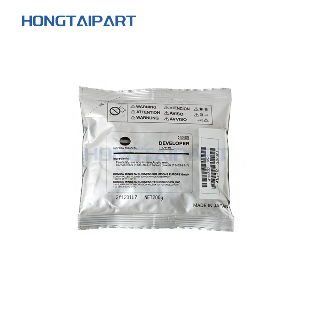 Auténtico Hongtaipart nuevos desarrolladores A1UC5001UC550 Un303500 de Konica Minolta 215 DV-116 Black