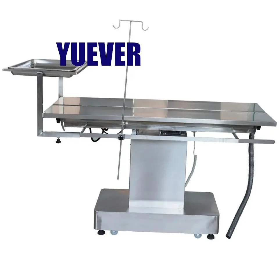 Yuever Medical Stainless PET Electric Lift Operating Beauty Bed Dog Equipement vétérinaire de la table chirurgicale