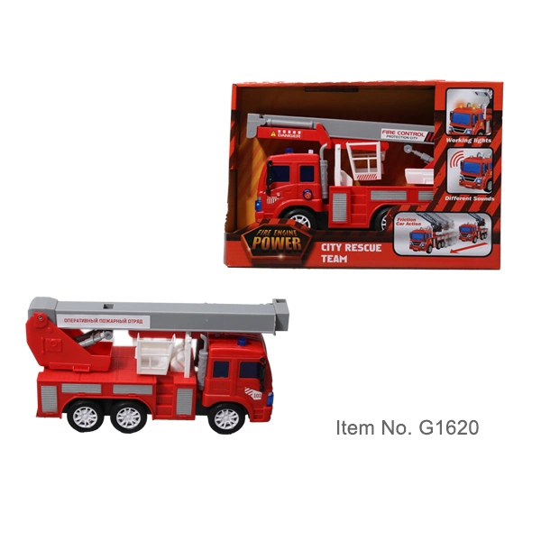 Comercio al por mayor inercia inercia Toy Car, vehículo de rescate Rojo 1: 18