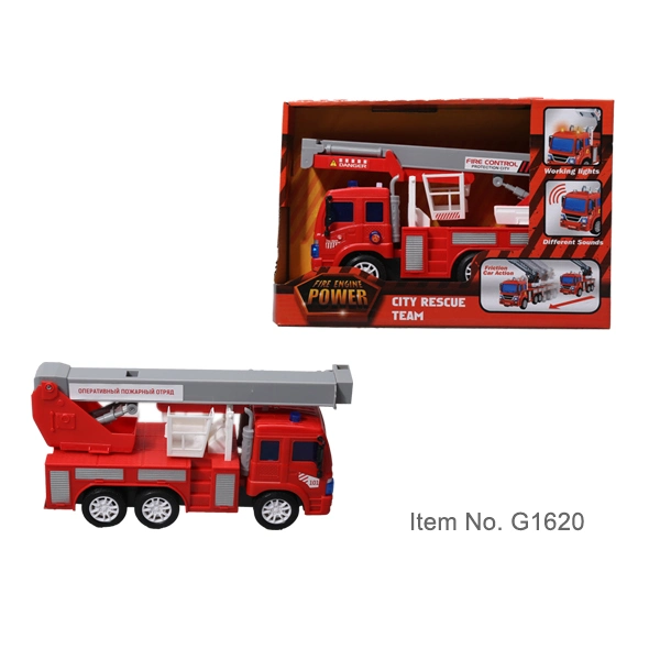 1: 18 Red Wholesale/Supplier Rescue Vehicle Model Inertia Car Toy