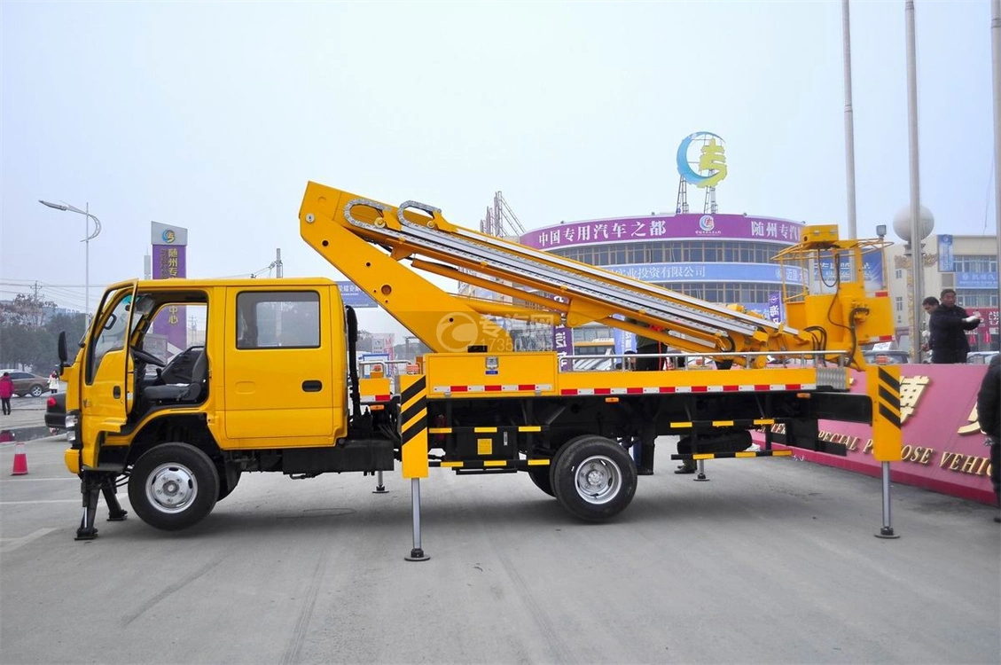 Sinotruk HOWO 16m 16compteur chariot de levage de benne de flèche télescopique avec Cherry Picker