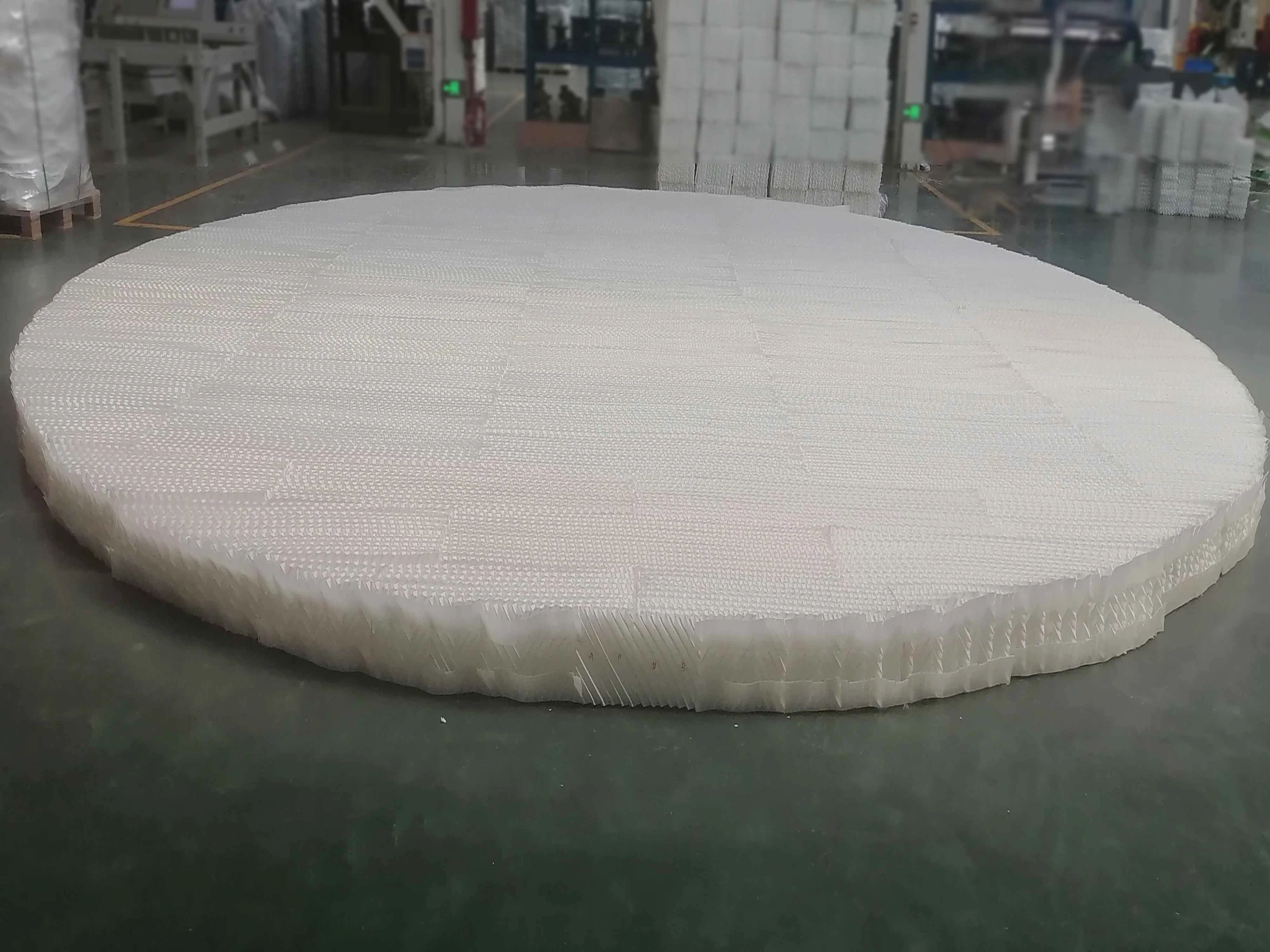 High Efficiency 250y 350y Plastic PP Corrugated Plate Structured Packing