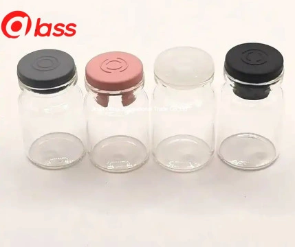 30ml Tubular Glass Vial with Rubber Stopper Colored