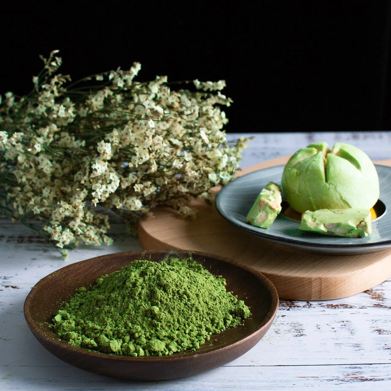 مصنع محترف نكهة التوت العضوي المصنعة للمعدات الأصلية Matcha Powder Green Tea للذهاب