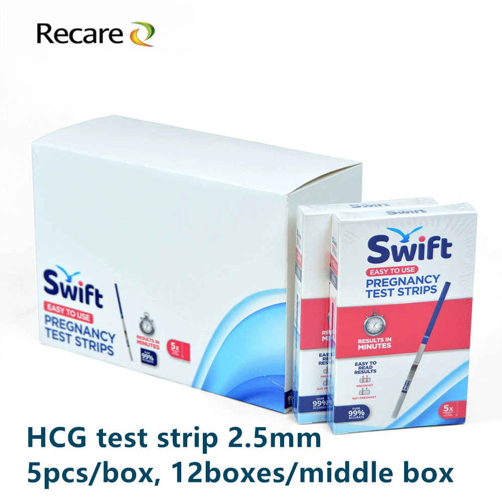 Pregnancy HCG Strip Test Home Use Pregnancy Detect OEM Package HCG Rapid Test