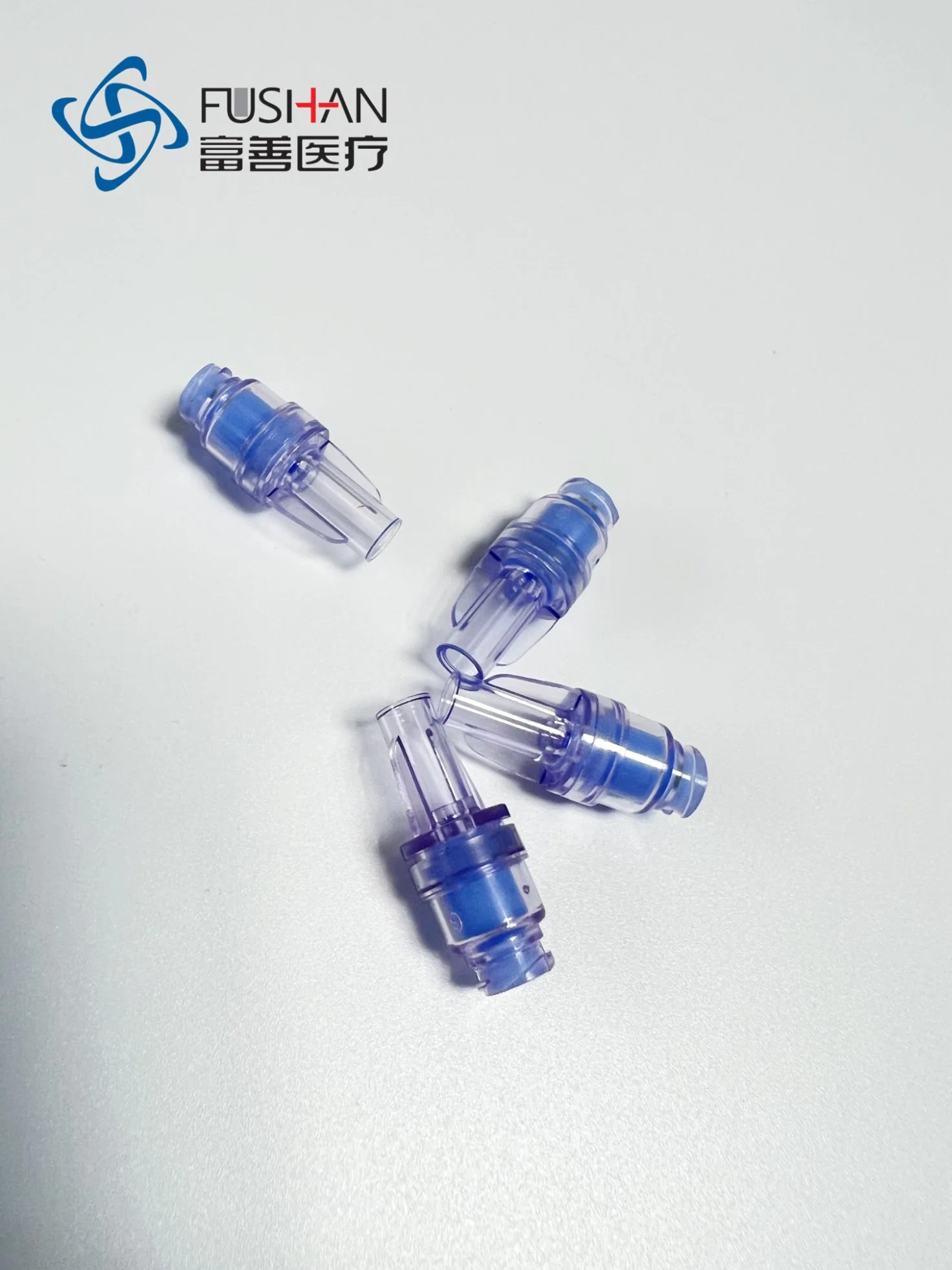 Disposable Plastic Needle Free Connector Medical Grade PC, Silicone Rubber Fushan Medical CE ISO Certificate