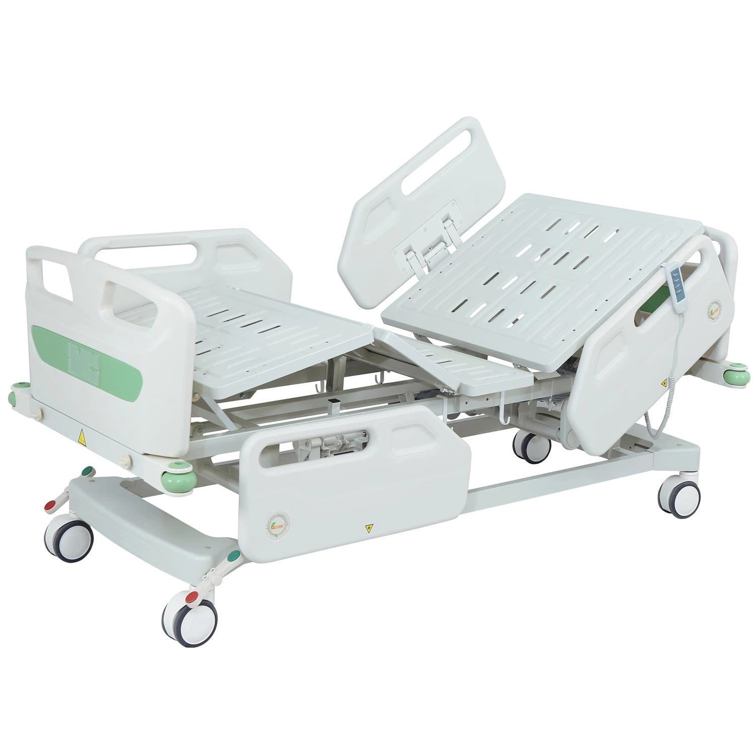 Medical Device Three Function ICU Bed with PP Side Rails