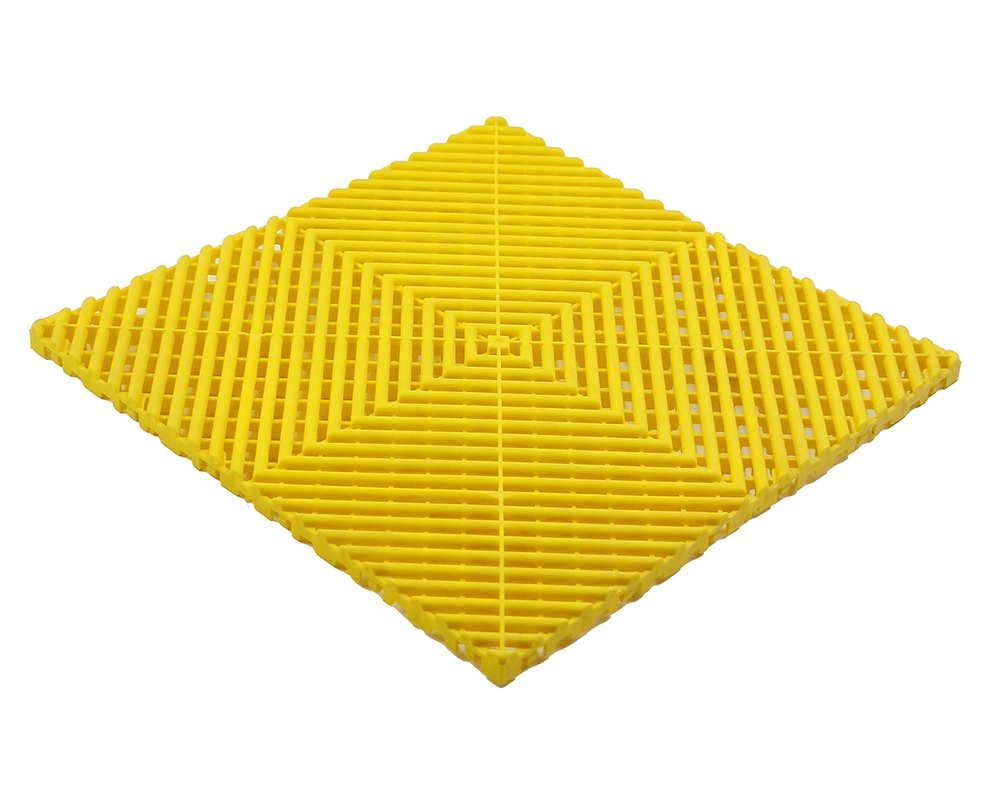 PP Garage Floor Tile 400X400 Square Modula Waterproof Interlocking Flooring for Commercial