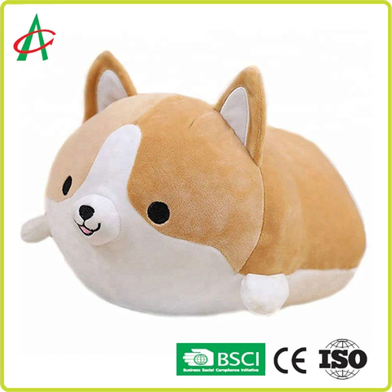 Custom Soft Spandex Fabric Cuddly Plush Dog Stuffed Animal Toys for Retailer