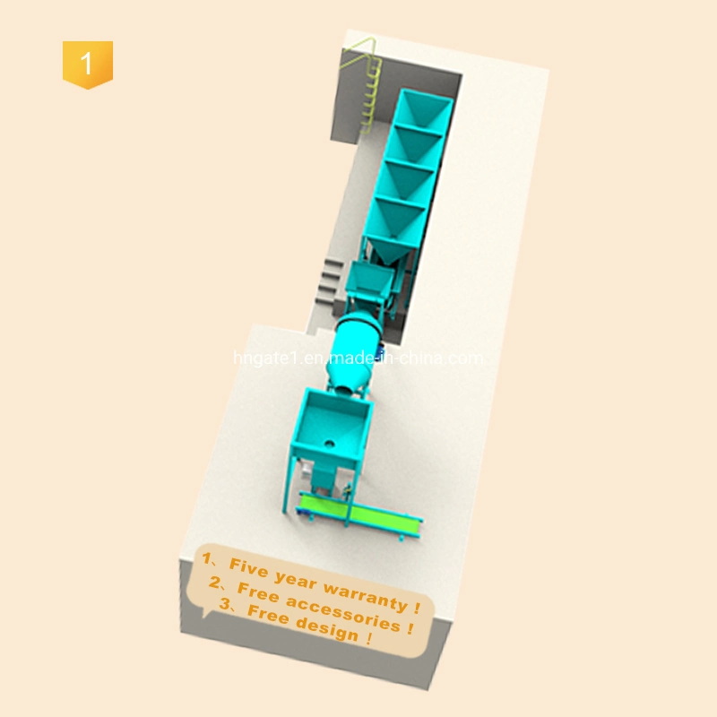 Gate 5-15/H el compuesto de fusión de la línea de producción masiva de fertilizantes a granel que hace la máquina de fusión