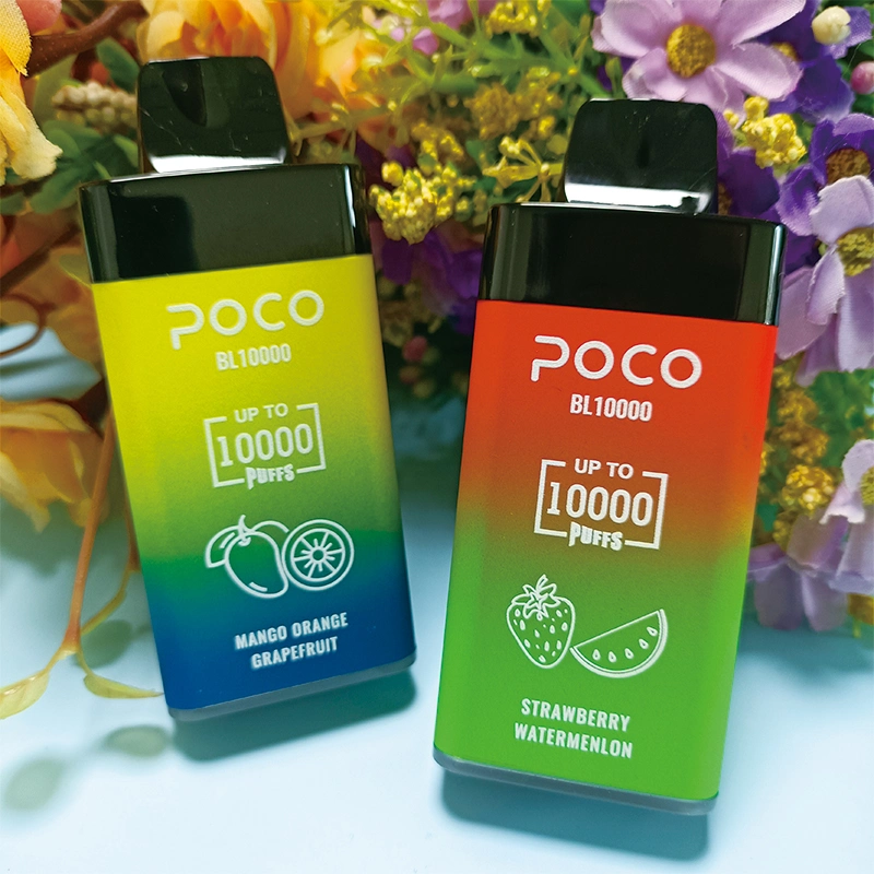 Hotsale Poco 10000bouffées Bar avec 20ml de capacité Vape acceptent les échantillons jetables