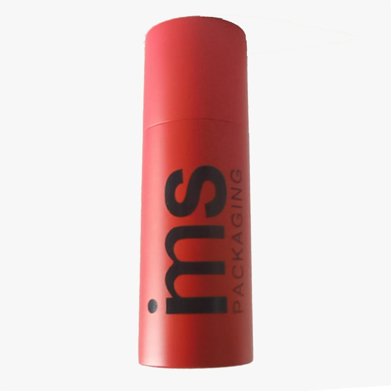 High quality/High cost performance  Magnetic Closure Round Red Aluminium Lipstick Tube