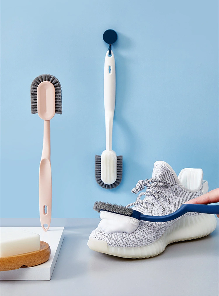 Multi-Function Plastic Long Handle Shoe Cleaning Brush