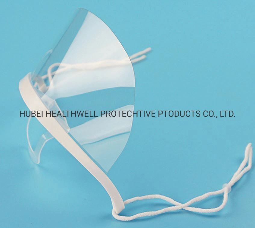 Disposable Clear Plastic Mask with Elastic Ear Band