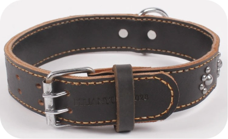 Wholesale Rivet Leather Fashion Style Dog Collars Pet Accessories