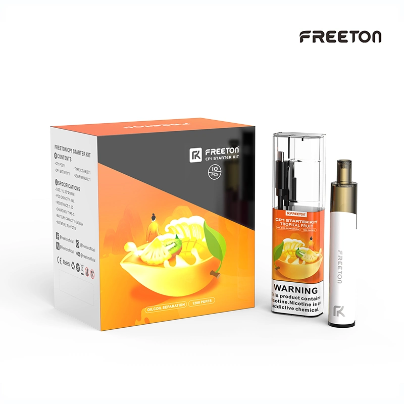 New Edition FREETON OEM 2021  Most Popular 4ml 1200 Puffs Replaceable Pre-filled Pod