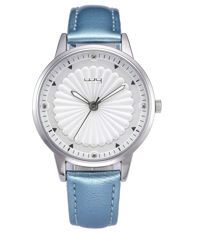 Wholesale/Supplier Leather 3D Flower Ladies Women Gifts Wrist Watch (WY-058)