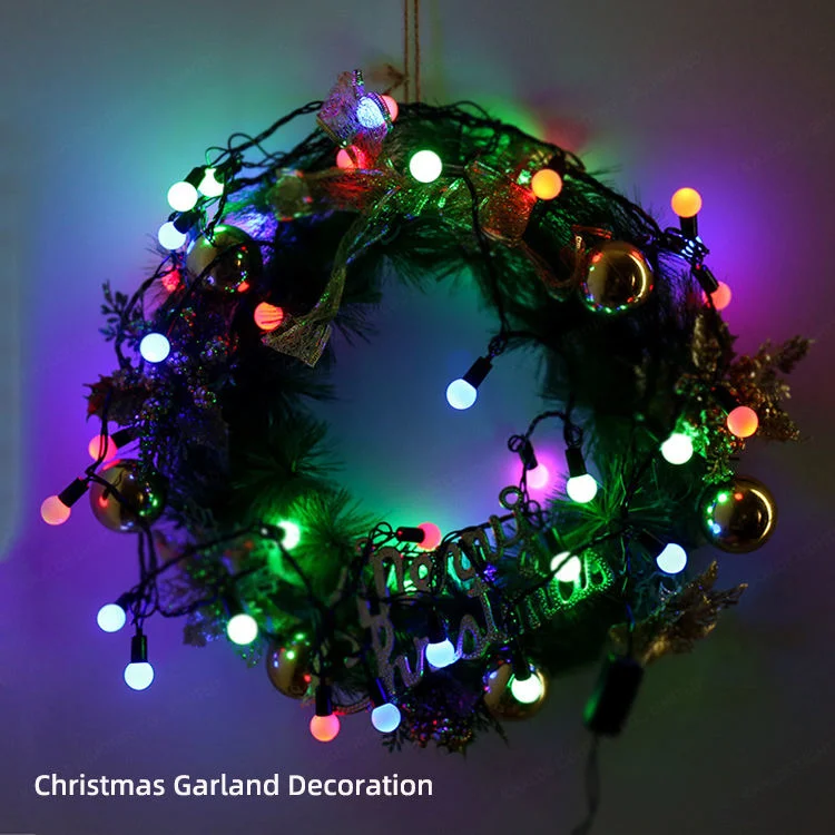 LED Round Ball String Light Christmas Lights Outdoor Decoration