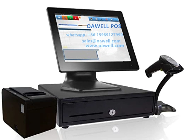 New Quality POS Terminal with POS 80 mm Mini Printer, 2D Barcode, Cash Drawer Factory