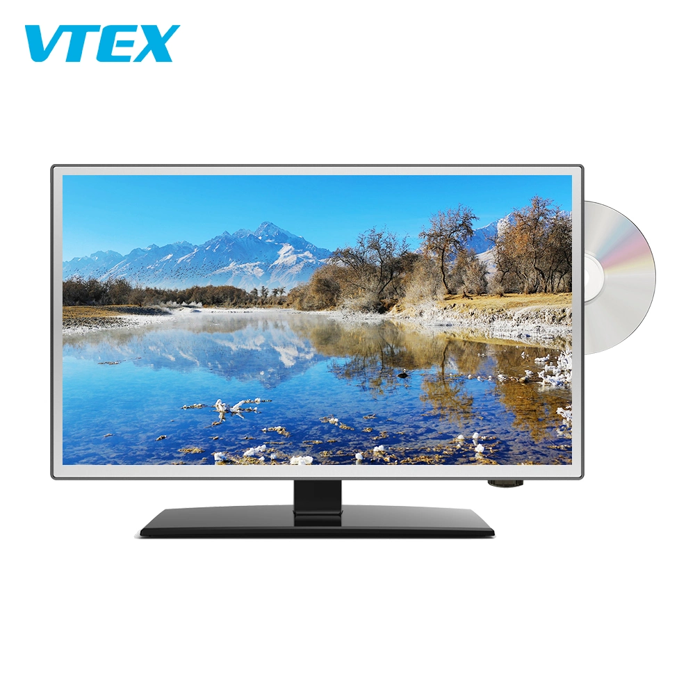 Venta caliente Luz trasera LED HD DVD TV con pantalla LCD TV TDT Combo de alto brillo Vídeo TV