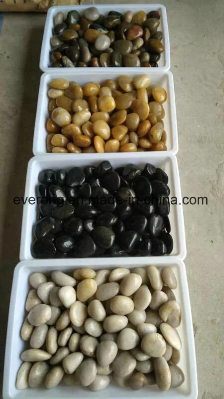 Natural Mixed Color River Pebble Stone for Garden Decoration