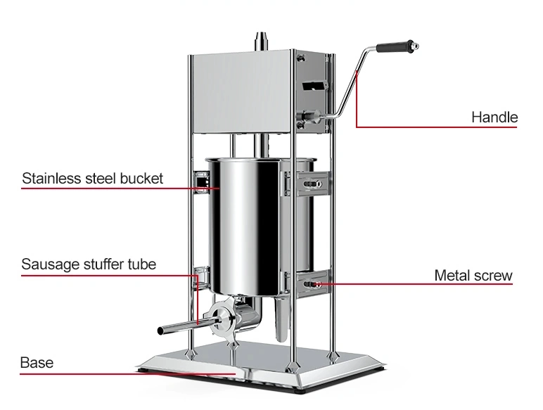 Sausage Filling Machine Stuffer Ideal Equipment for Hotels, Restaurants and Supermarket