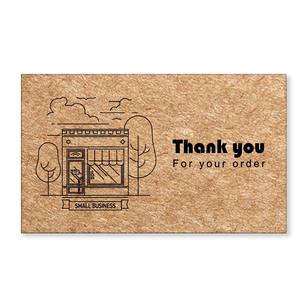 Wholesale/Supplier Custom Thank You Card for Business Gift Packaging E-Commerce Thank You Card