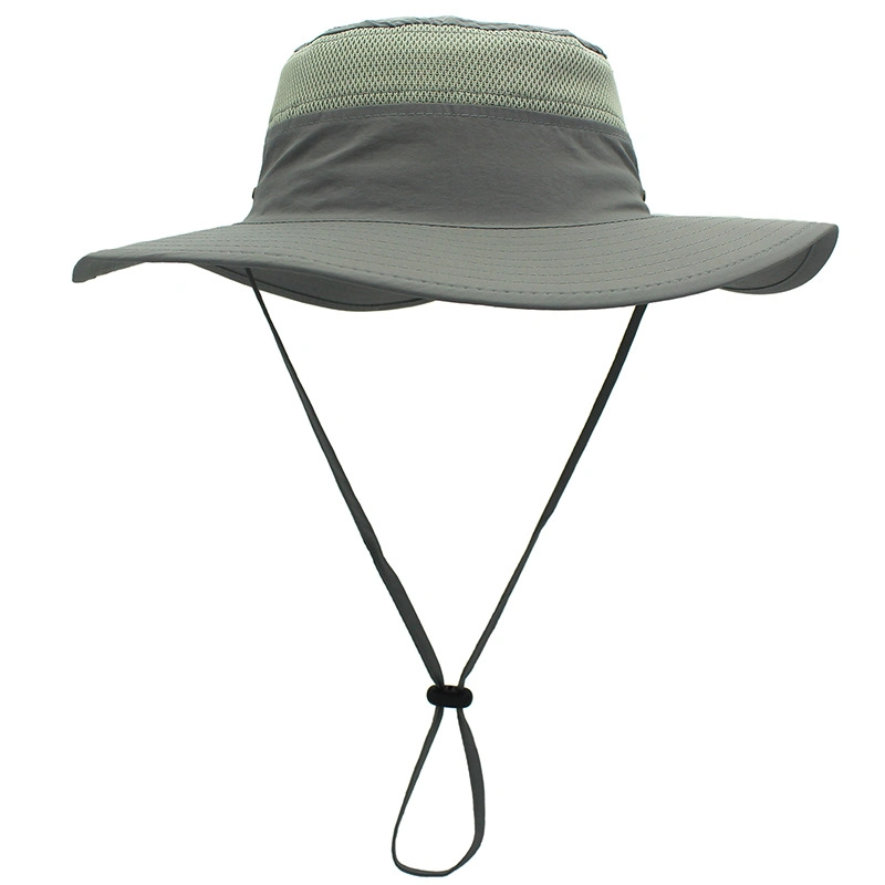 Women Mens Fishing Hunting Breathable Packable Sun Protection Fisherman Custom Logo Bucket Hat with String