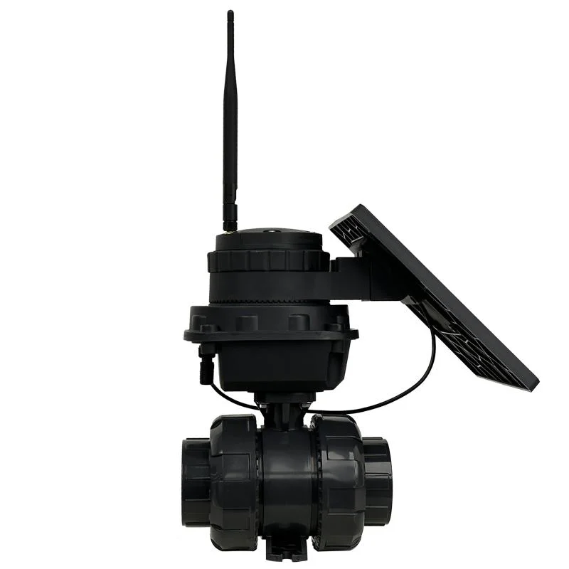 Lora Remote Control Solar Energy Drip Line Irrigation Ball Valve System