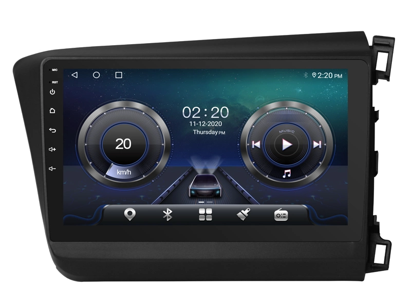 Witson Android 11 Auto DVD Multimedia-Player für Honda 2012-2015 Civic (RHD) 4GB RAM 64GB Flash Großbildschirm im Auto DVD-Player