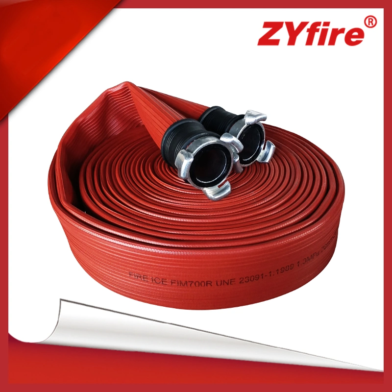 BS6391 Certified NBR Nitrile Rubber Covered Fire Hose for Fire Fighting Agriculture Industrial