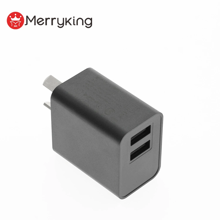 Neues Design Portable Dual 5V USB Wandladegerät Eingang 110-230V Von Iram zertifizierte Netzteile für Ausgang 5V 2500mA