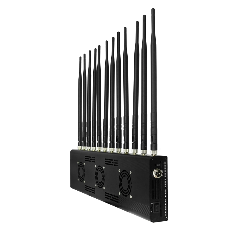 Desktop 12 Kanäle Single WiFi Jammer Blocker VHF UHF GPS 2/3/4/5G Handy-Signal-Jammer