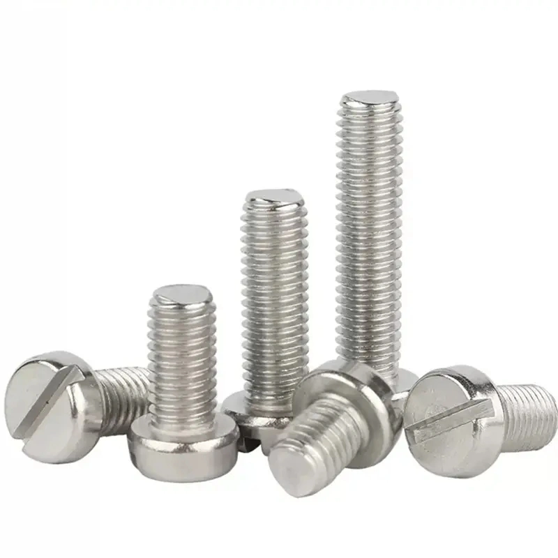 304 Stainless Steel Slotted Cap Slot Column Round Cheese Head Bolt Screw