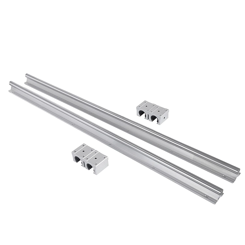 Linear Rail 2 Set SBR 20-650mm 2xlinear Rail Guide and 4X Bearing Blocks Set Guideway Square Type for Automated Machines and Equipments