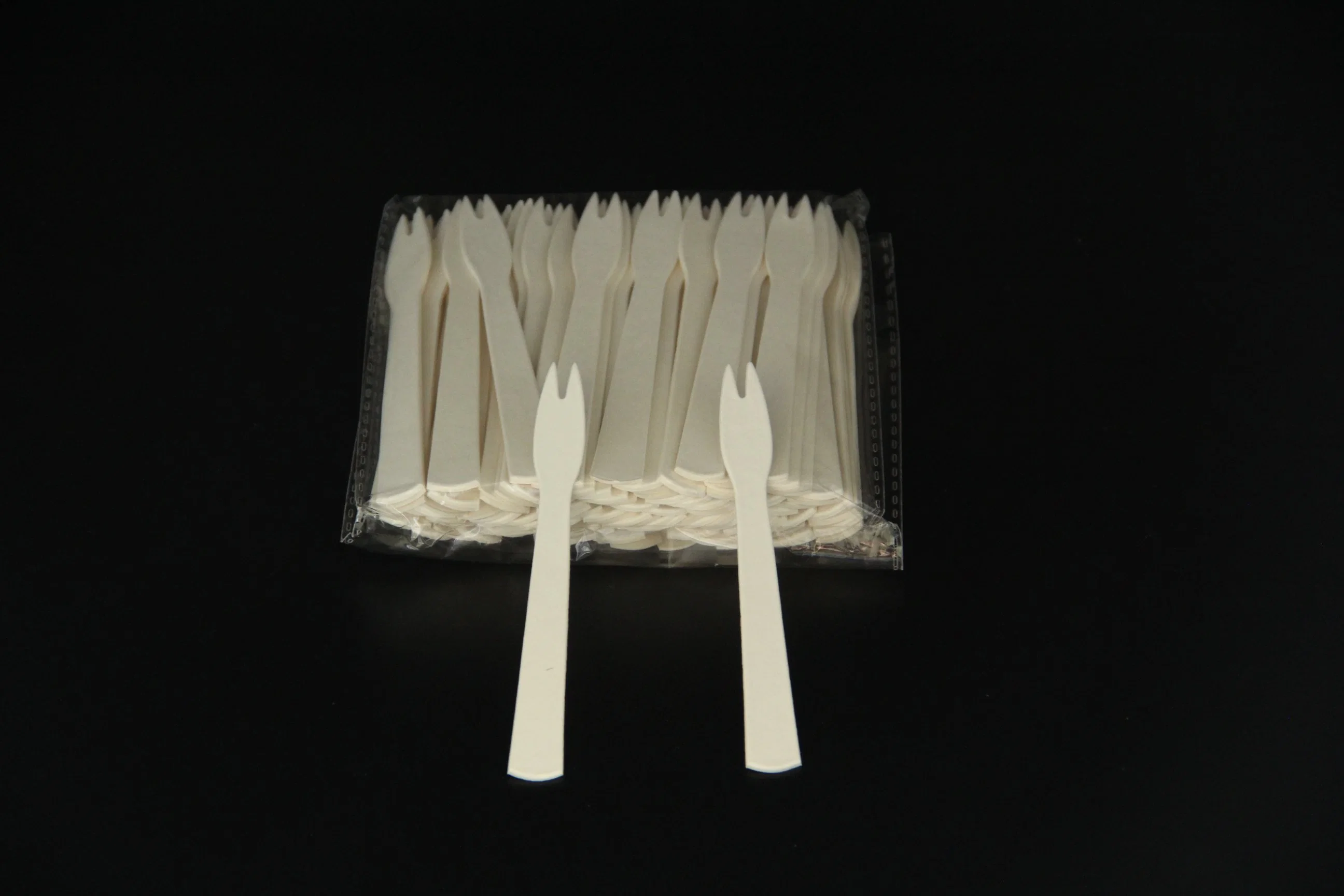 100% Include Forks Knife and Paper Napkin Pack Wooden Flatware Set