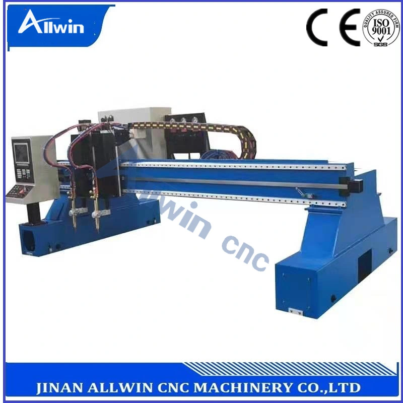 De gran tamaño industrial Puente pórtico máquina cortadora de plasma de oxígeno y el sistema de corte