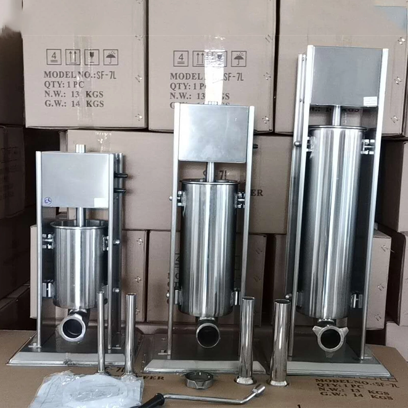 7L Capacity Hand Manual Sausage Filling Machine Good Price Kitchen Appliance for Sausage Production Line (QH-M7L)