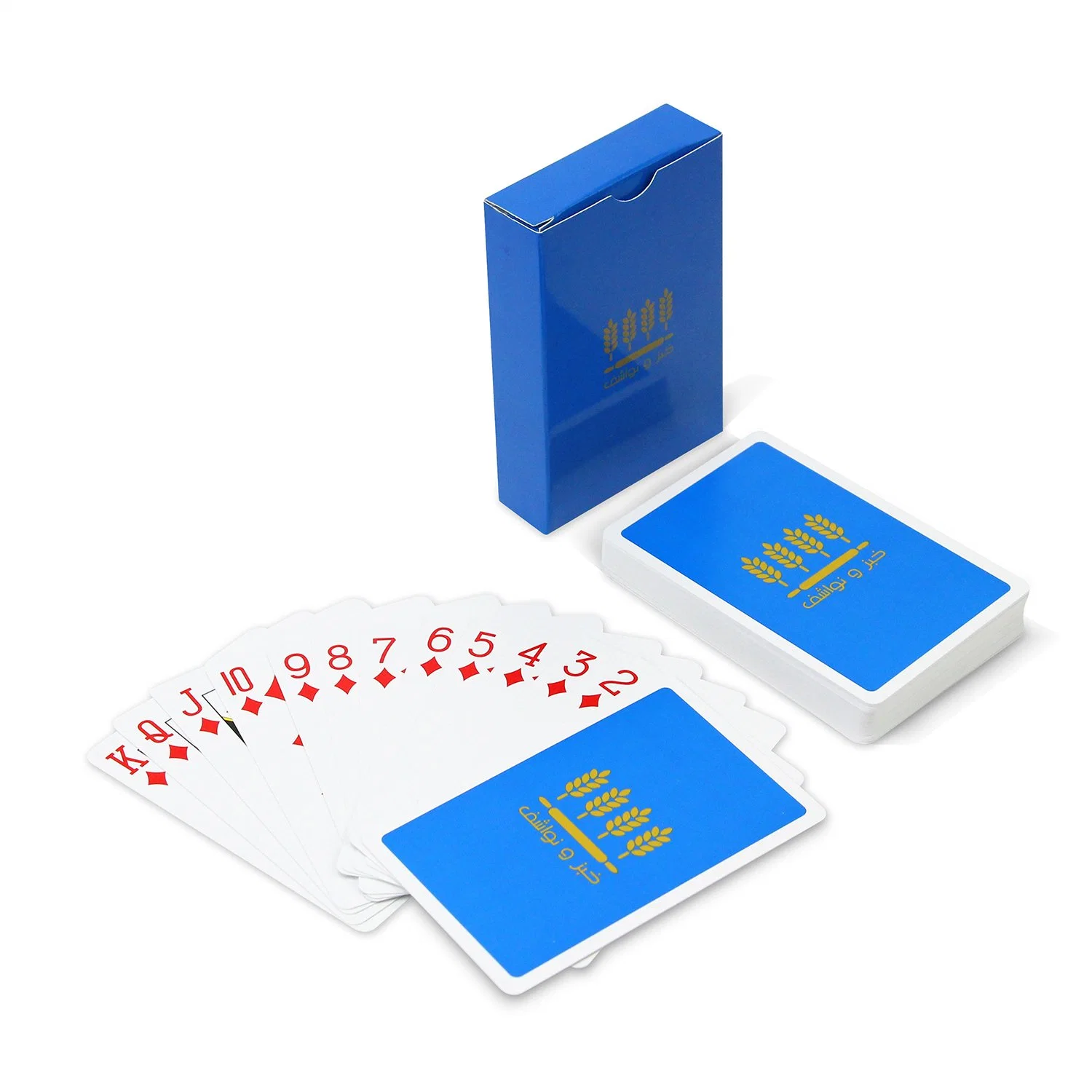 Juego de cartas personalizado Prining Logo Paper Juego personalizado jugando Bridge Tarjetas