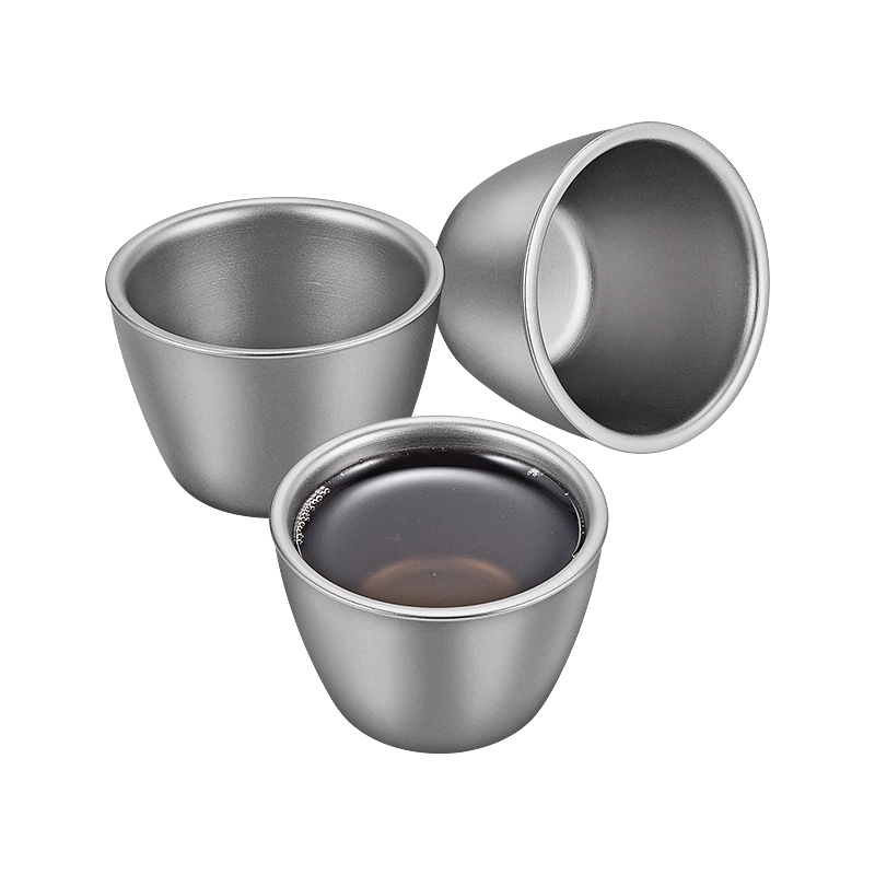 Titanium Chinese Kungfu Tea Cup 40ml Mini Outdoor Tea Cup for Gift