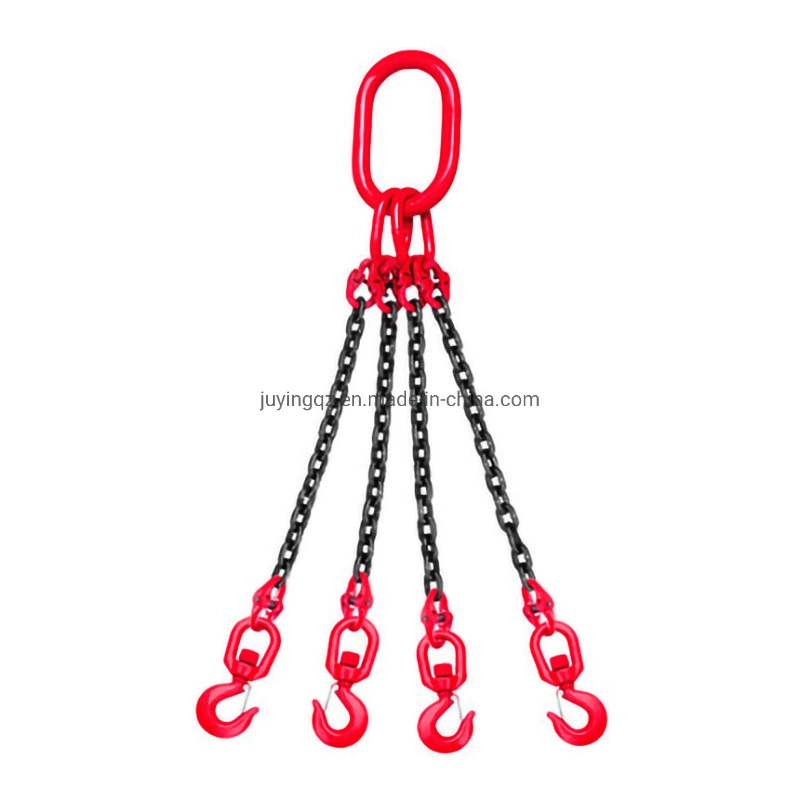 High Sterength Triple Legs Chain Sling with Grab Hooks